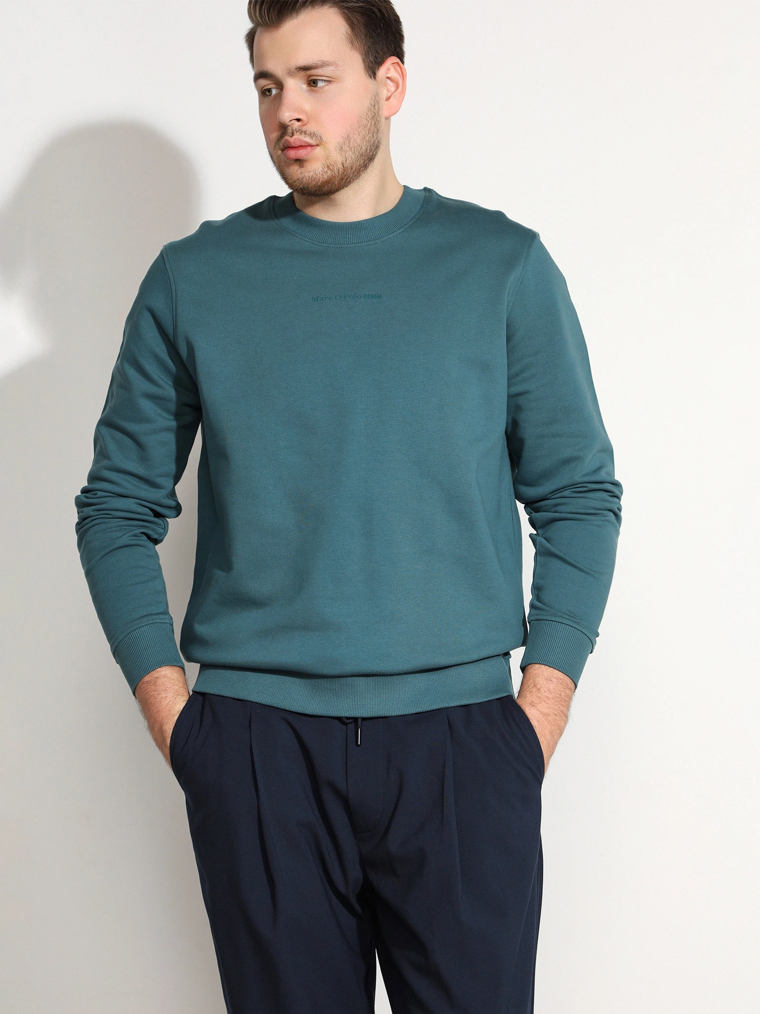 Толстовка зеленого цвета из хлопка